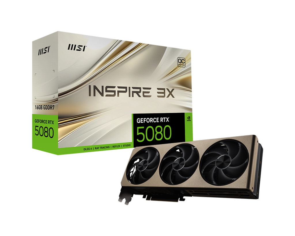 GeForce RTX™ 5080 16G INSPIRE 3X OC GeForce RTX™ 5080 16G INSPIRE 3X OC